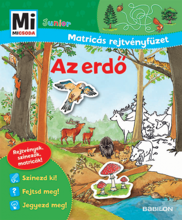 Mi MICSODA Junior Matricás rejtvényfüzet – Az erdő